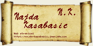 Najda Kasabašić vizit kartica